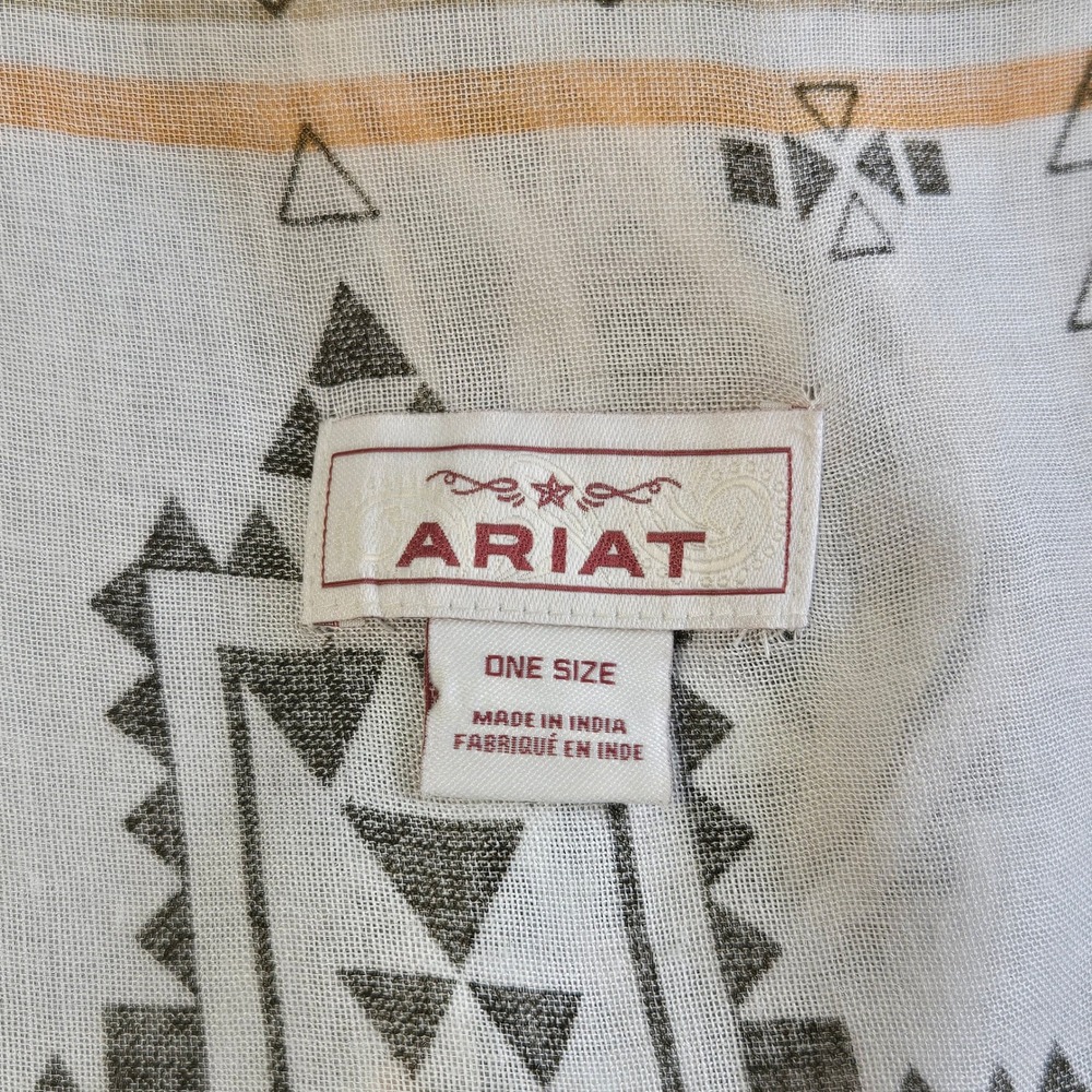 Ariat Desert Dream Vest Womens One Size Cream Geometric Fringe 10034905 - Picture 4 of 5
